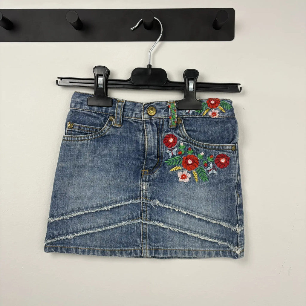 H&M - Kék virágos farmerszoknya (86)