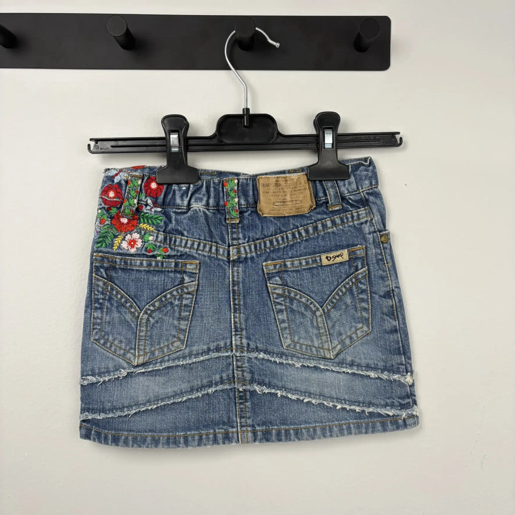 H&M - Kék virágos farmerszoknya (86)