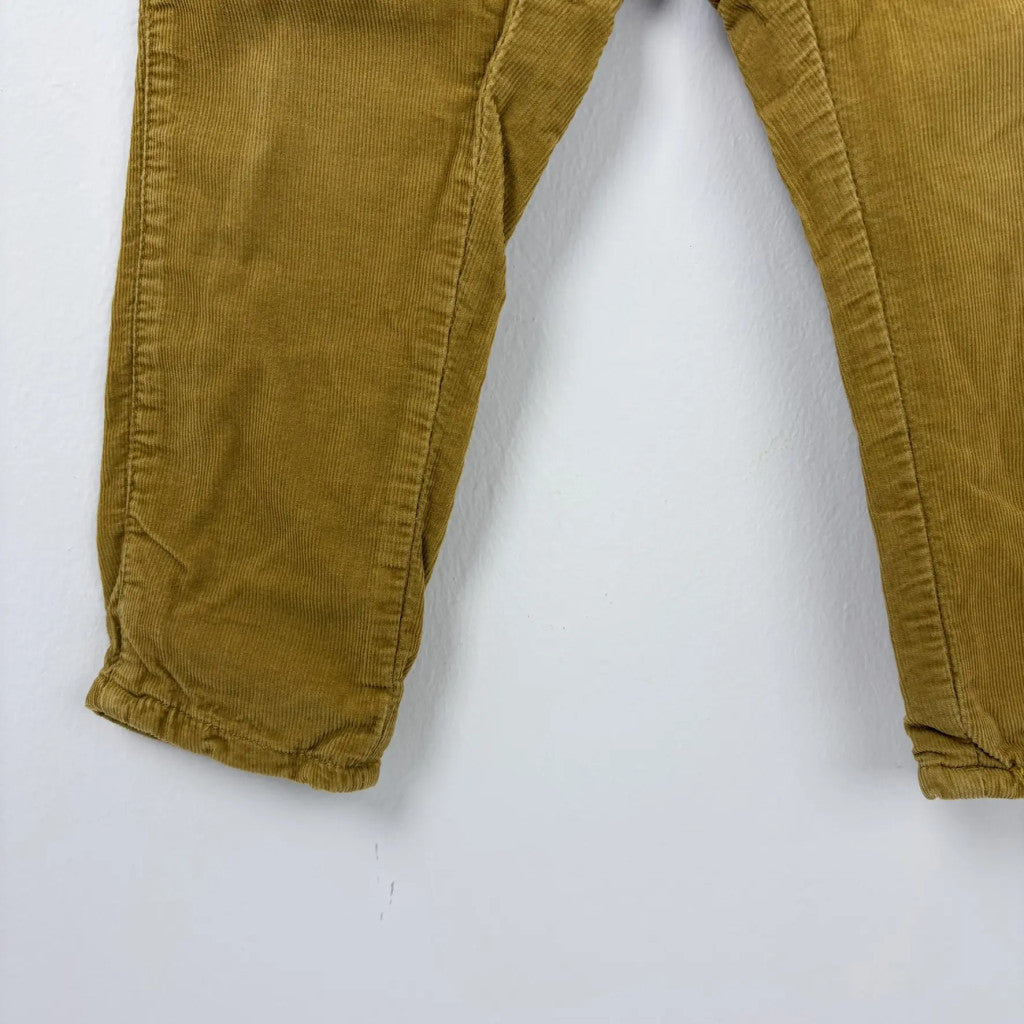 H&M Mustársárga fiú kordnadrág 92