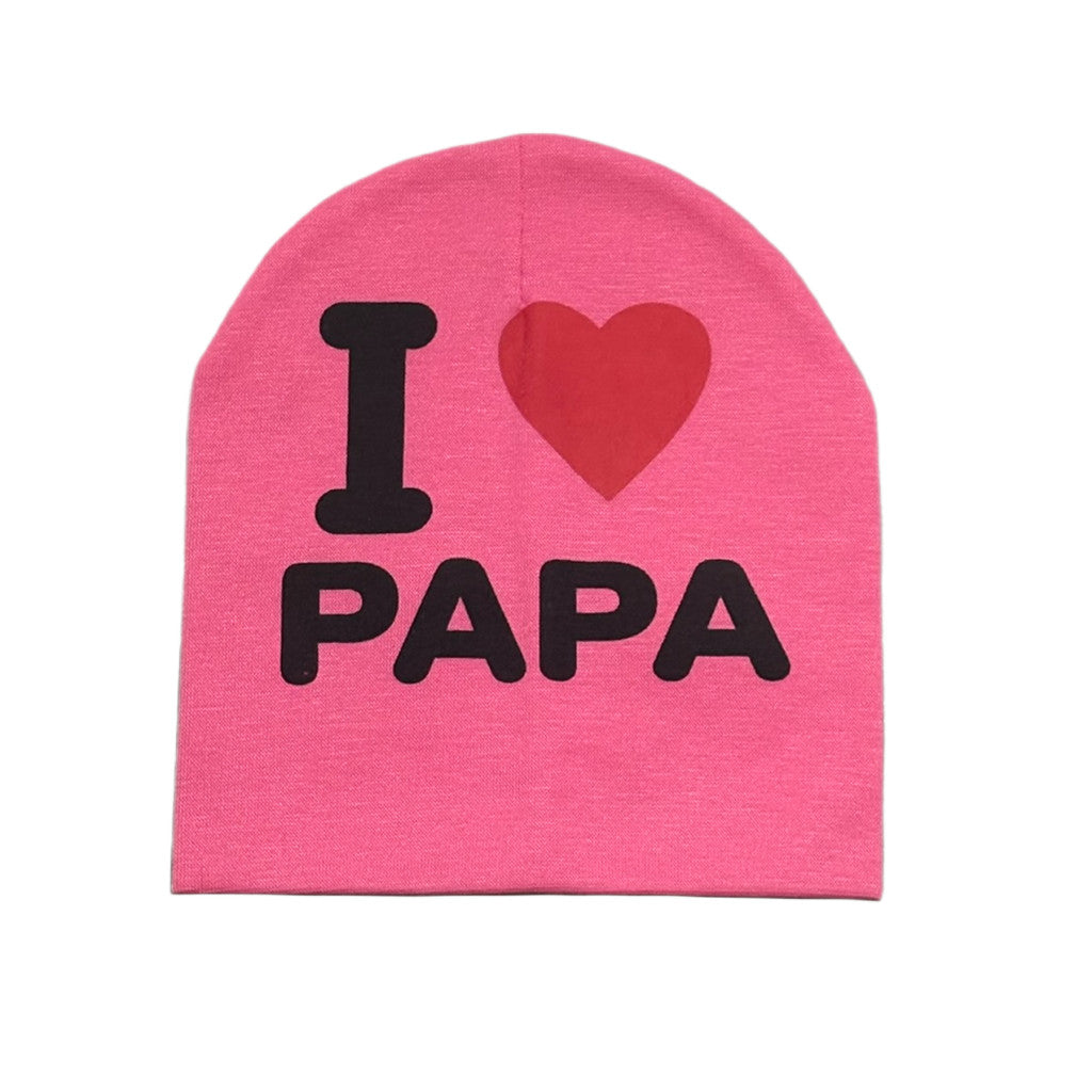 I love Papa feliratos pink pamut sapka (3-4 év)