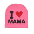 I Love Mama feliratos rózsaszín pamut sapka (3-4 év)