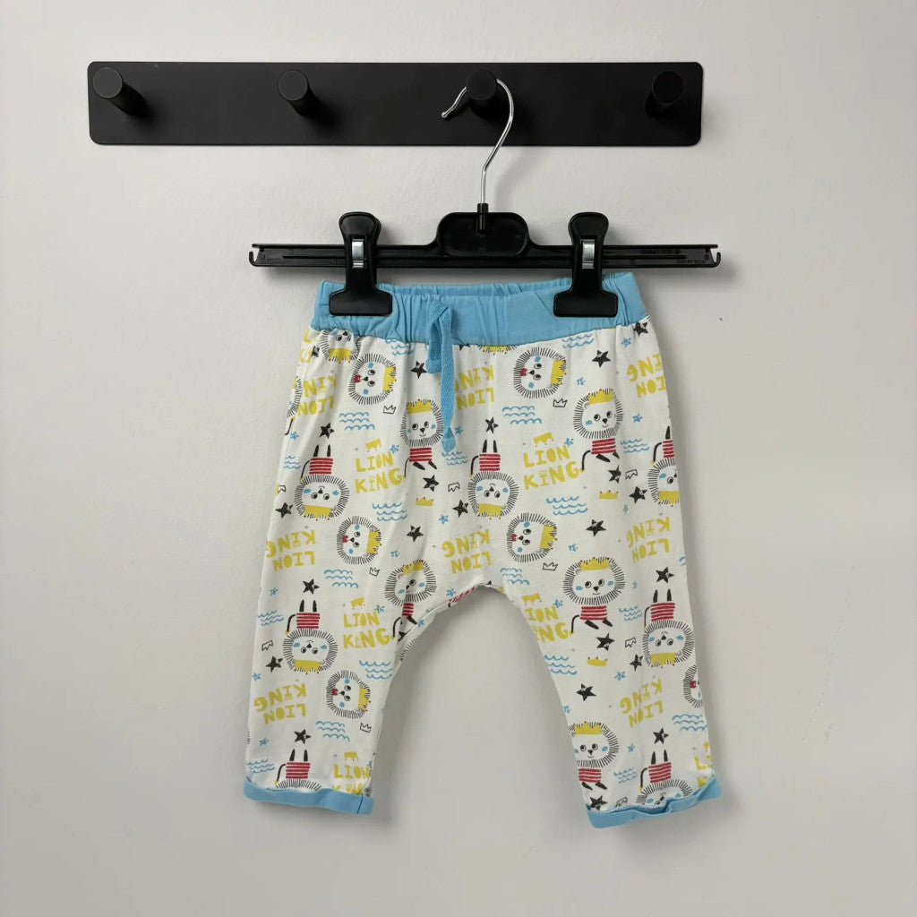 Mini World Fehér mintás leggings (80-86)