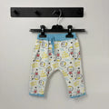 Mini World Fehér mintás leggings (80-86)