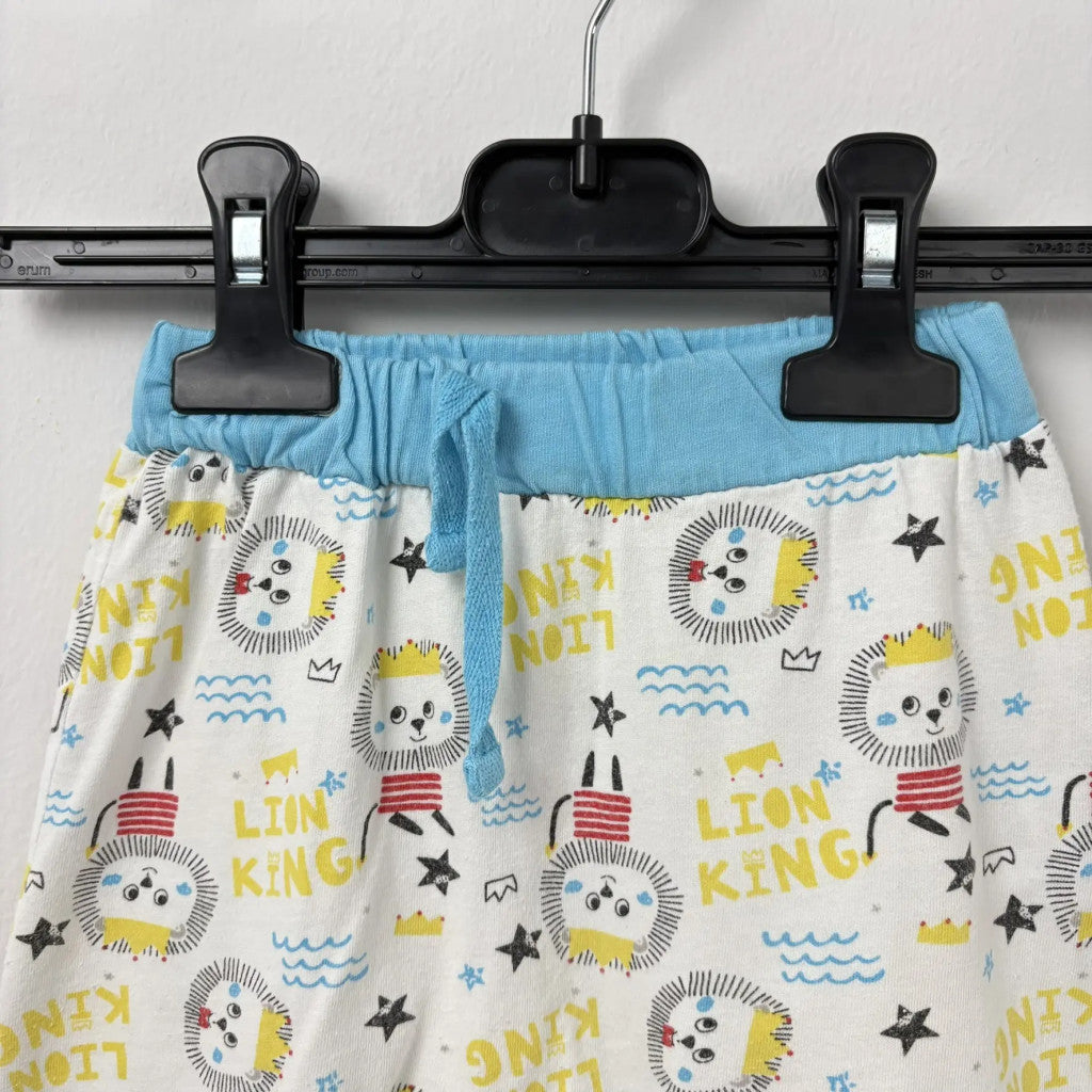 Mini World Fehér mintás leggings (80-86)