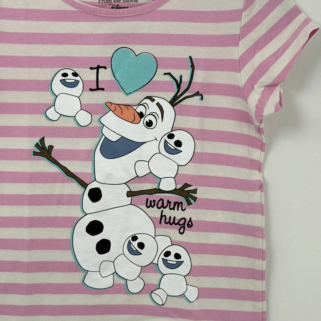Disney Rózsaszín Olaf póló (110)