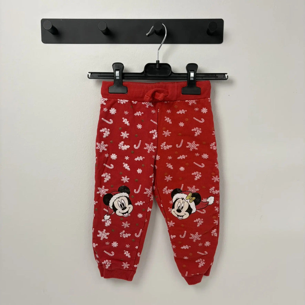 Disney Piros Minnie egeres karácsonyi melegítőnadrág (92)