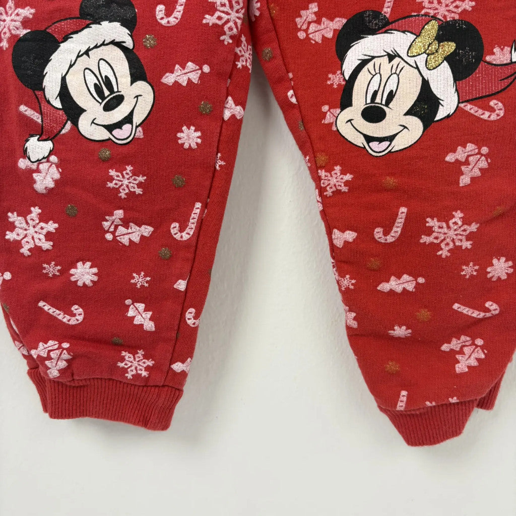 Disney Piros Minnie egeres karácsonyi melegítőnadrág (92)