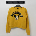 Disney Sárga Mickey egér mintás lány pulóver (134-140)