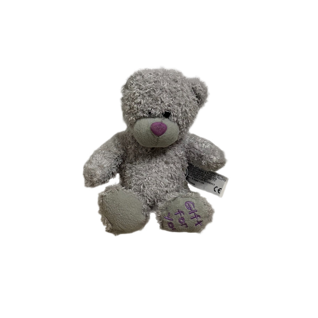 Szürke maci plüss 14 cm