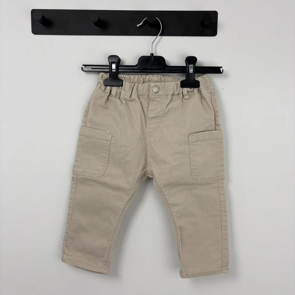 H&M Bézs baba cargo nadrág (80)