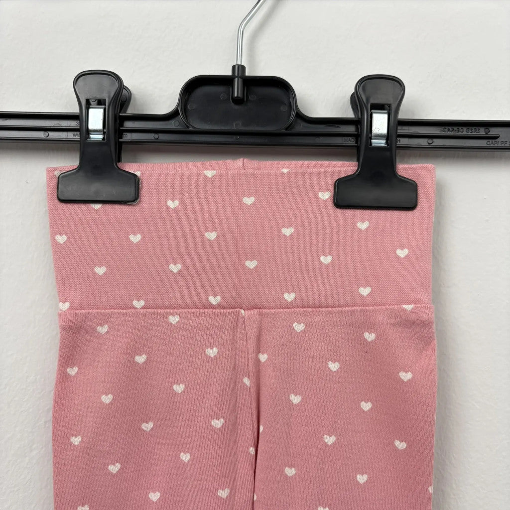 H&M Rózsaszín szívecskés leggings 62