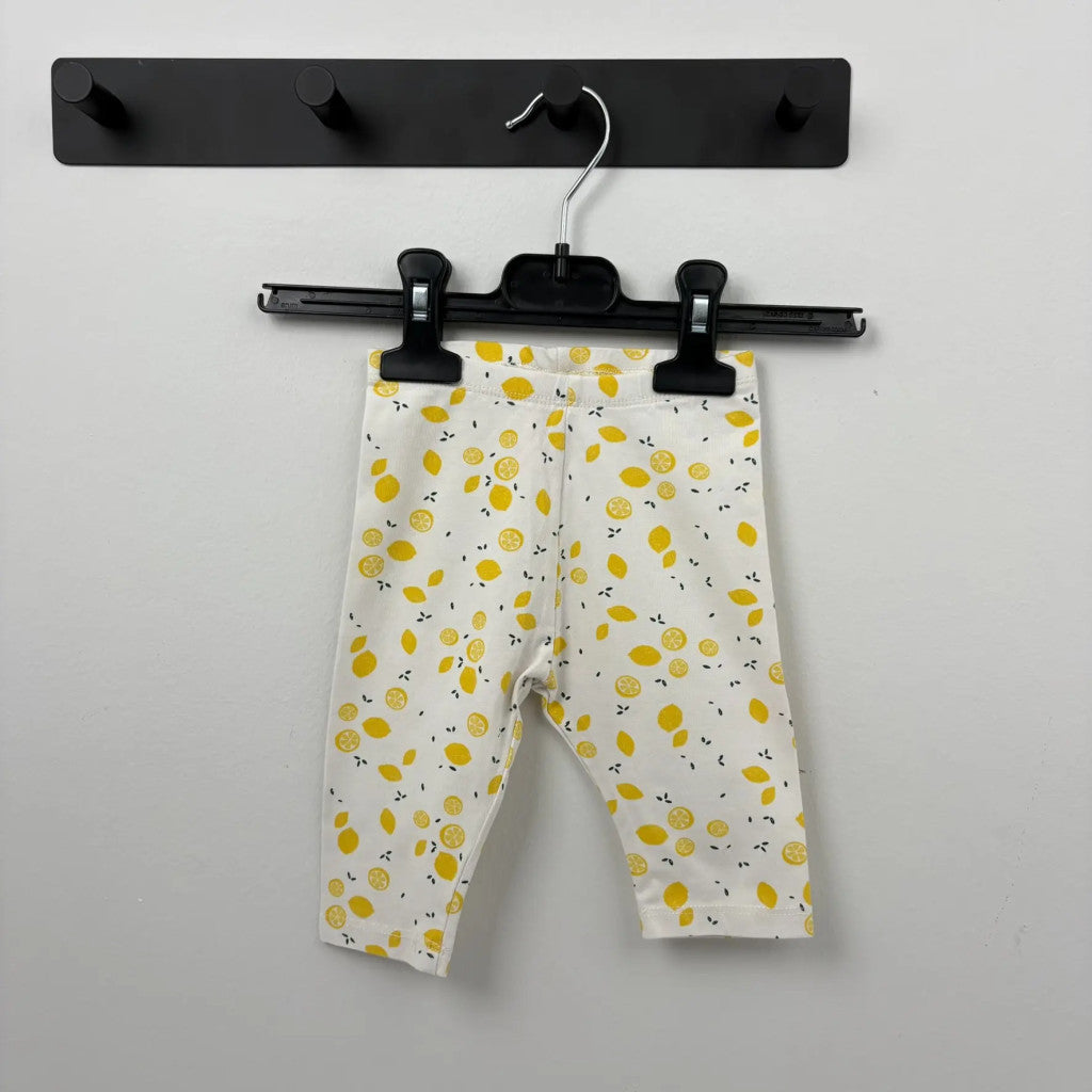 Zara Fehér citromos leggings (62)