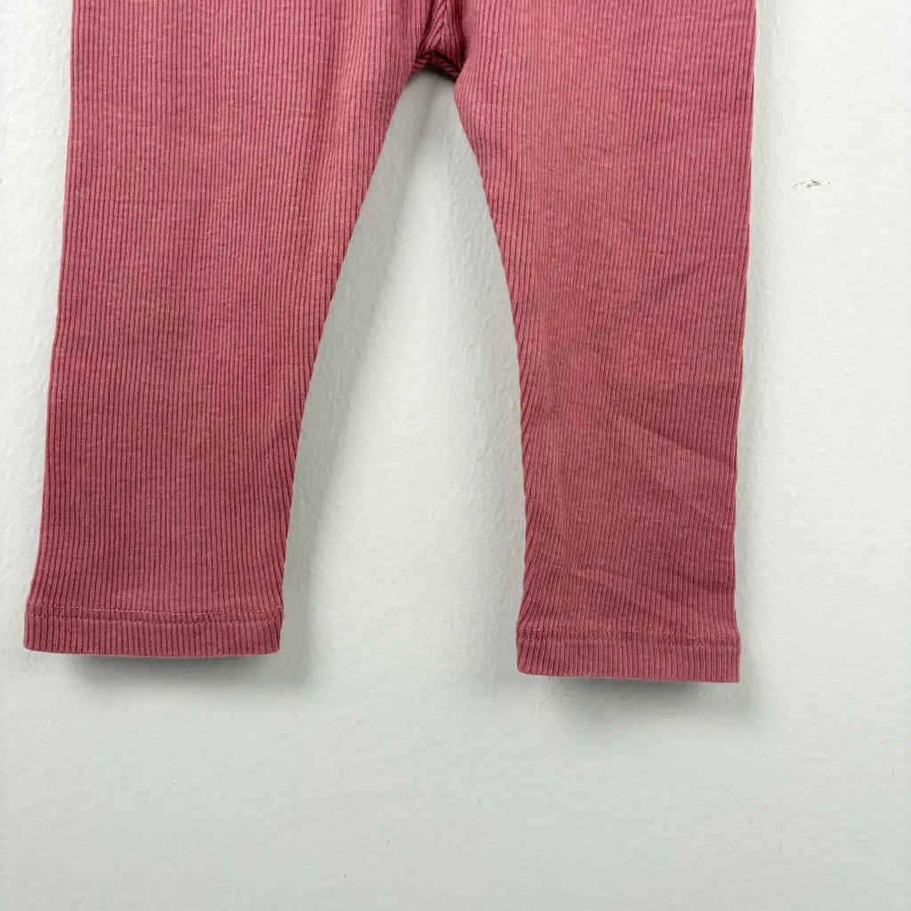So Cute rózsaszín bordázott lány leggings 74