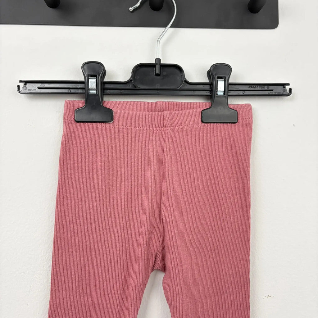 So Cute rózsaszín bordázott lány leggings 74