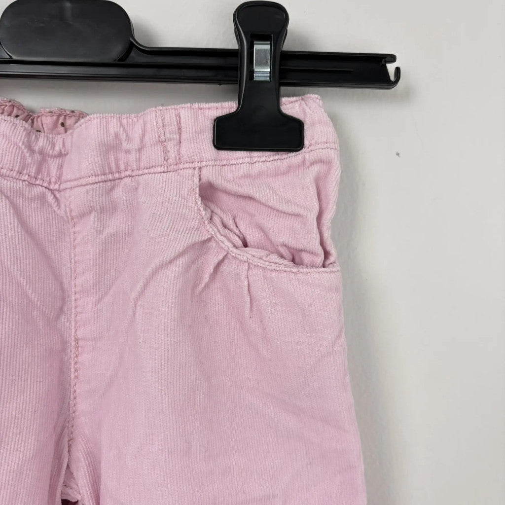 H&M Rózsaszín lány kordnadrág 74
