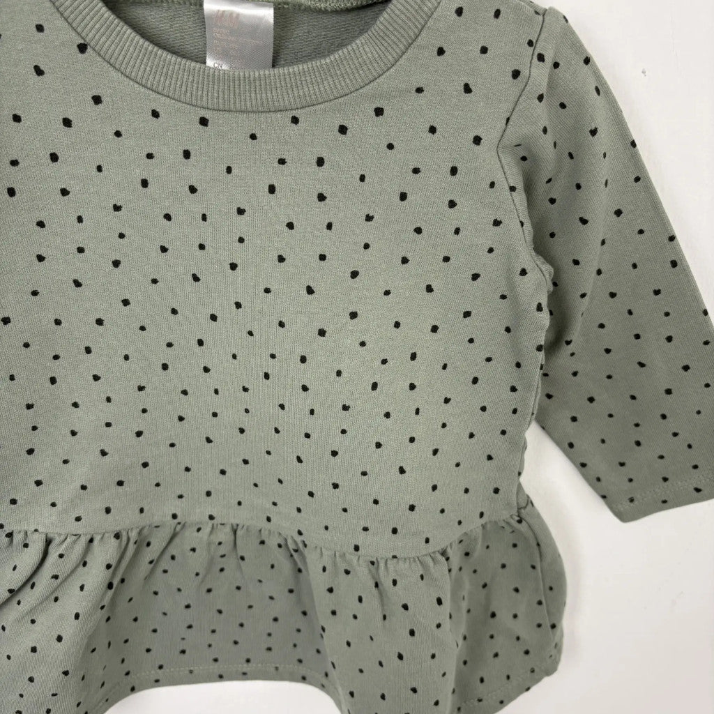 H&M pöttyös pulóver 68