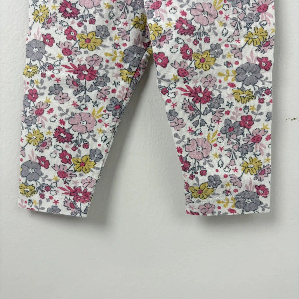 Tiny Tatty Teddy Virágos lány leggings 68