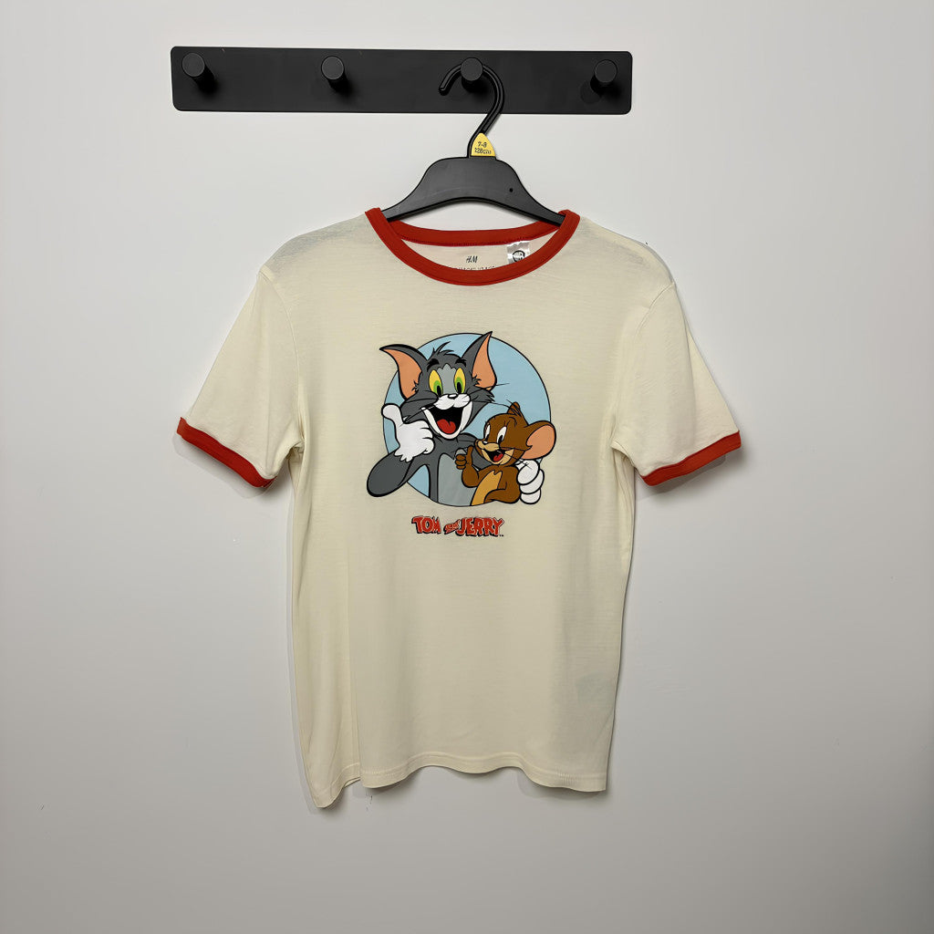 H&M Tom & Jerry mintás póló, lány (134-140)