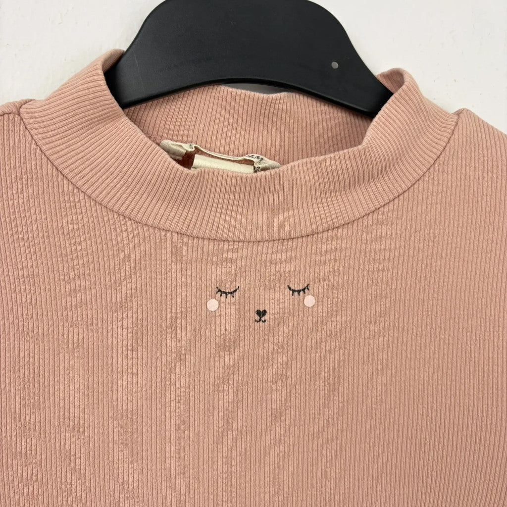 H&M vordázott mintás lány hosszú ujjú felső 134-140