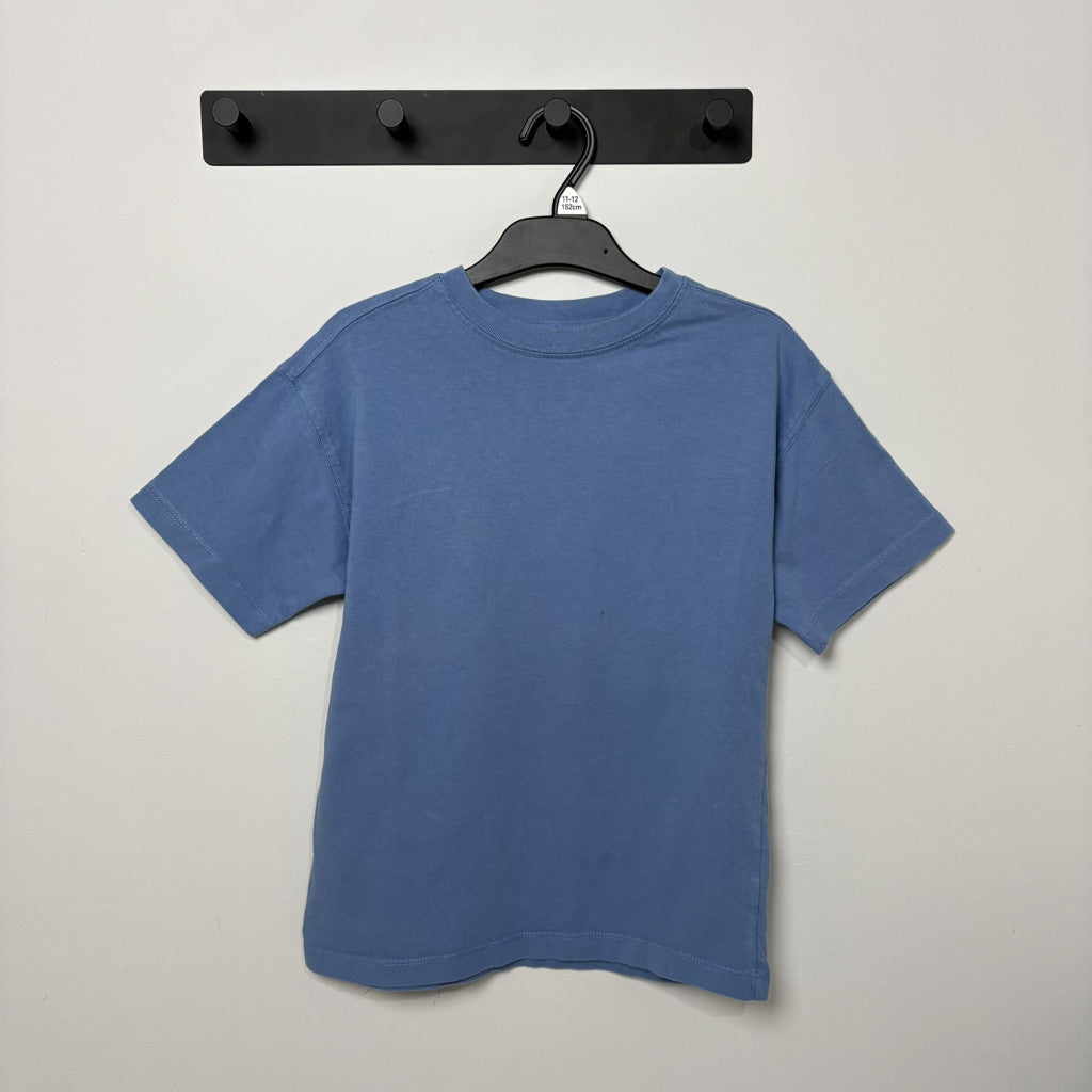 Zara Kék basic fiú oversize póló (134)