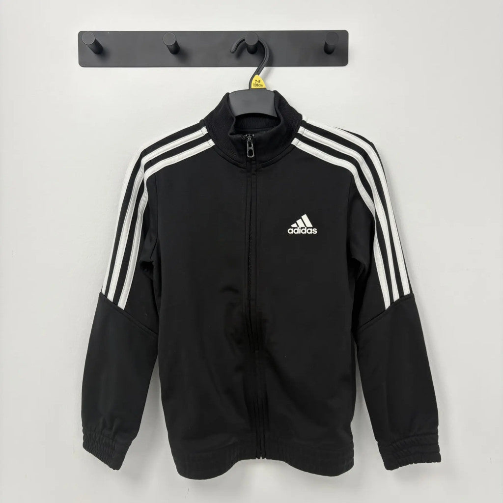 Adidas Fekete fiú fitnesz pulóver (122)