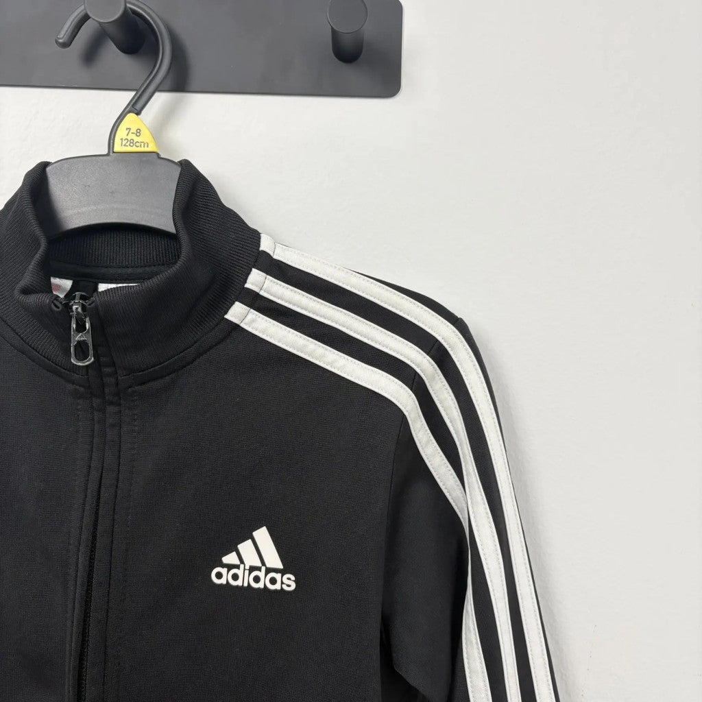 Adidas Fekete fiú fitnesz pulóver 122