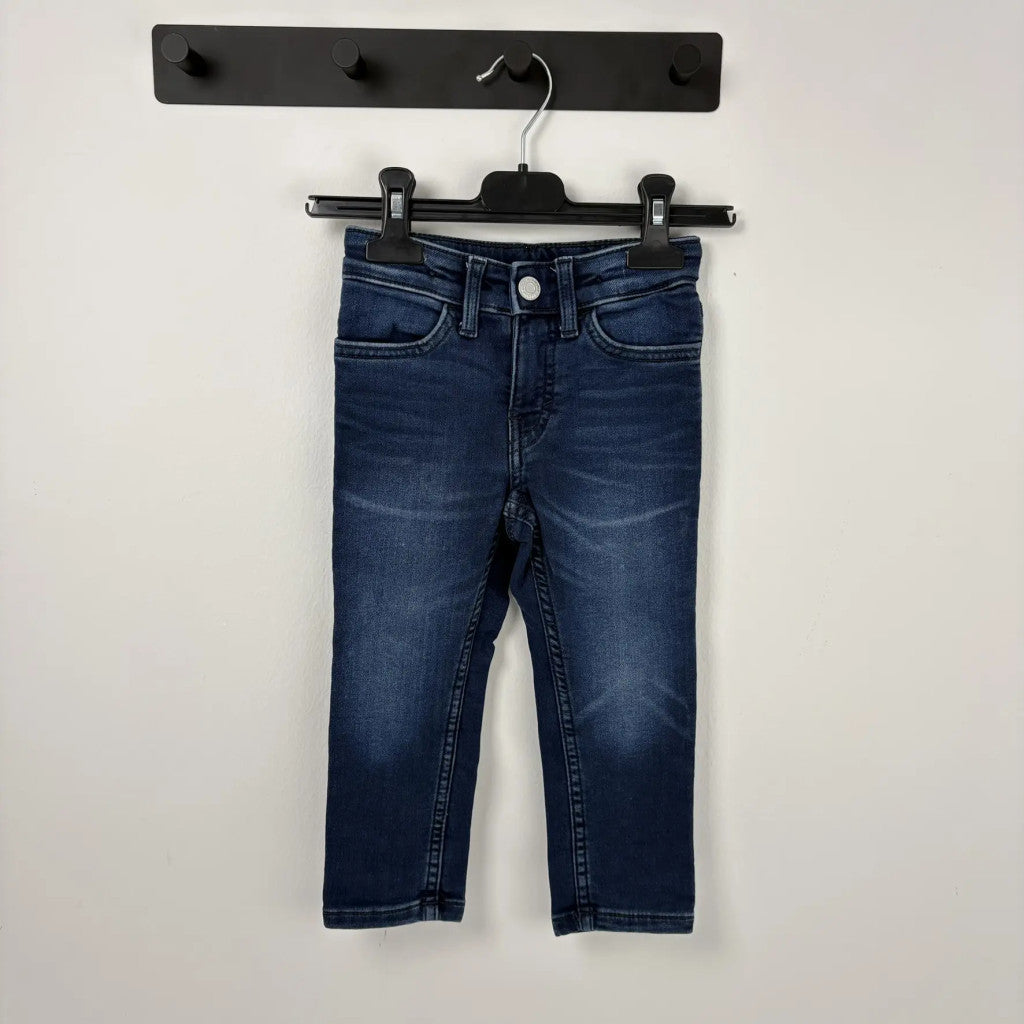H&M Sötétkék skinny farmernadrág 92