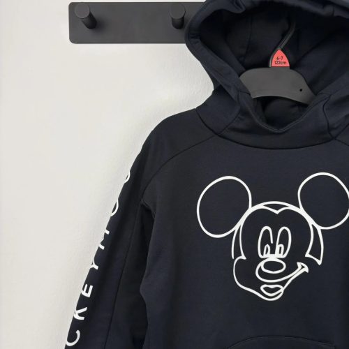 Zara Fekete Mickey egér kapucnis pulóver 122
