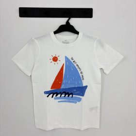 H&M fehér mintás póló 134-140