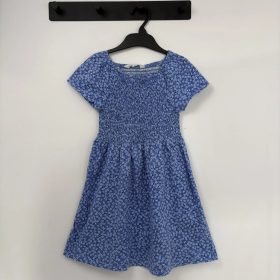 H&M kék virágos ruha 110-116