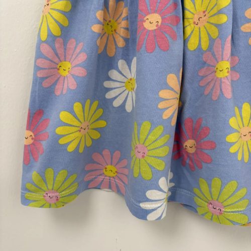 Matalan kék virágos ruha 98