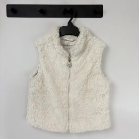 Marks & Spencer fehér szőrmés mellény 110