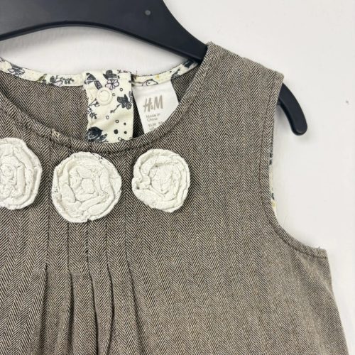 H&M Barna virágos ruha 86