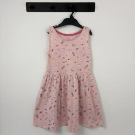 Rózsaszín mintás ruha 122