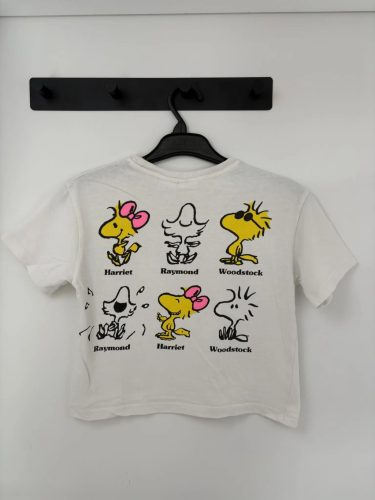 Zara fehér Peanuts mintás póló 122