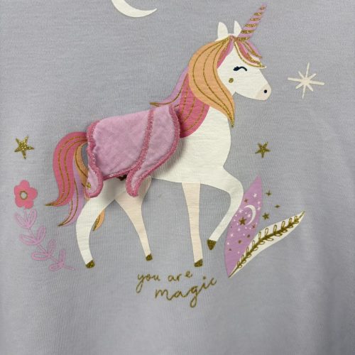 George unikornisos hosszú ujjú felső 110-116