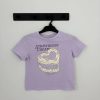 H&M lila mintás póló 122-128