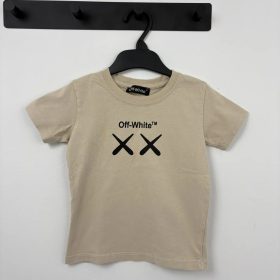 Off-White bézs mintás póló 92