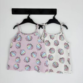 H&M színes kagylós pántos top 110-116