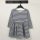 F&F sötétkék csíkos lány ruha 104