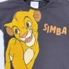 Disney szürke Simba mintás rövid ujjú póló, lány (80)