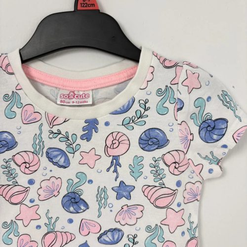 So Cute tengeri mintás póló, lány (80)