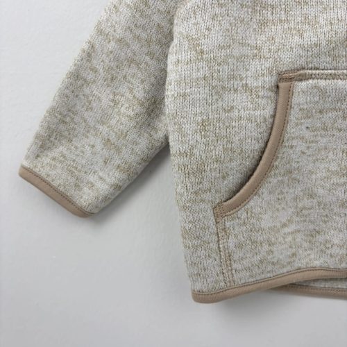 H&M barna-szürke cipzáros pulóver 68