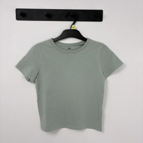 H&M Kekizöld basic póló, fiú (110-116)