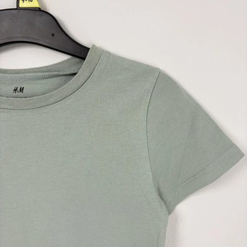 H&M Kekizöld basic póló, fiú (110-116)
