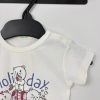 Benetton fehér Holiday mintás póló, lány (62)