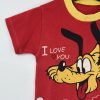 Pepelin piros Plútó mintás póló, fiú (80)
