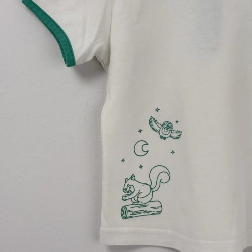 Quechua fehér mókusos póló, lány (92)