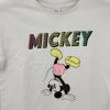 Disney Fehér Mickey egér mintás haspóló, lány (128)