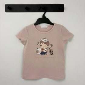 S&D Kids rózsaszín Kislány mintás póló, lány (98)